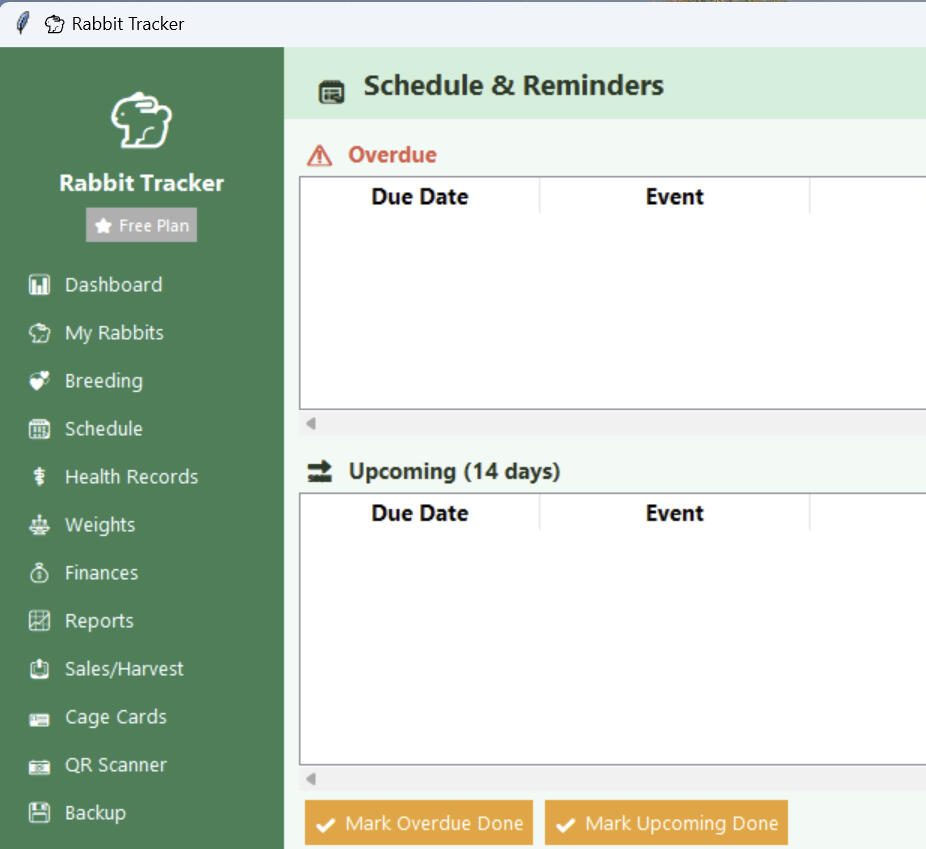 Schedules and Reminders